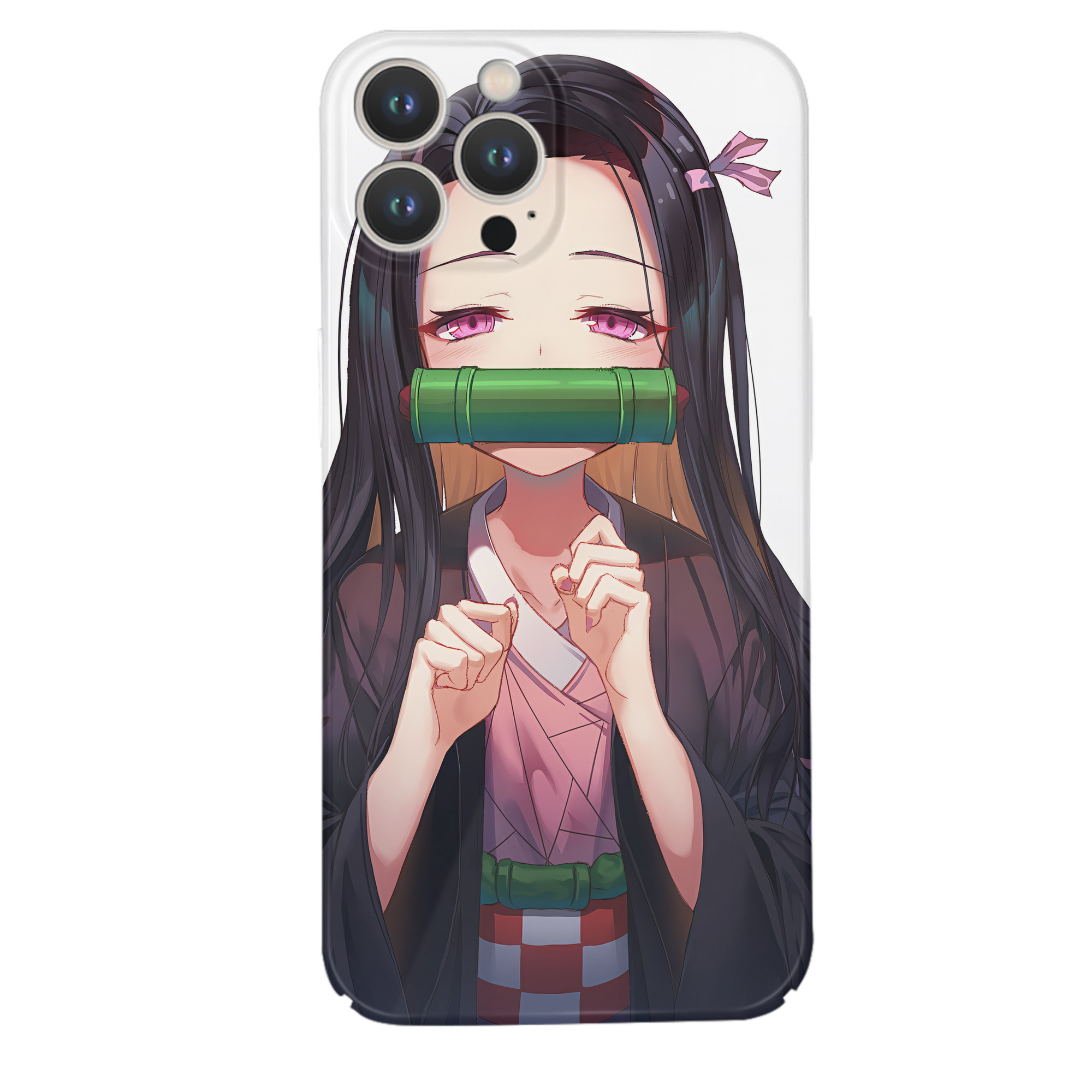 （画像用） 鬼滅の刃（きめつのやいば）竈門 禰󠄀豆子／かまど ねずこ Kamado Nezuko 【iPhone 14シリーズ対応】ハードケース